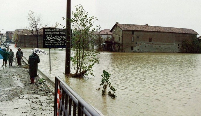 Flooding in 1994 in northern Italy